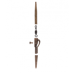 Avid Carp Outline FleckTone Pinned QC Lead Clip Kit – Kit de clip de plomb complet | CarpeConnect