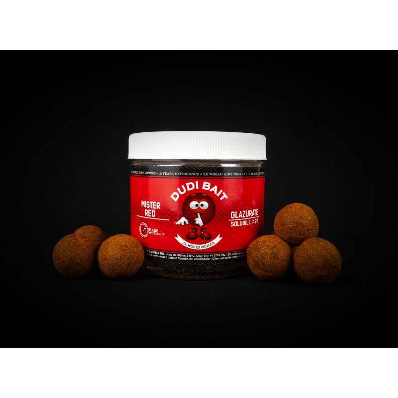 Dudi Bait Hookbaits Mister Red Super Hot Glazurate 16 mm