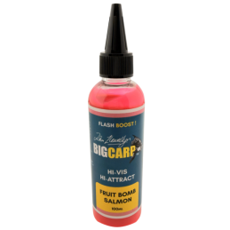 Big Carp Flash Boost Fruit Bomb Salmon 100ml – Booster carpe Hi-Vis Hi-Attract | CarpeConnect