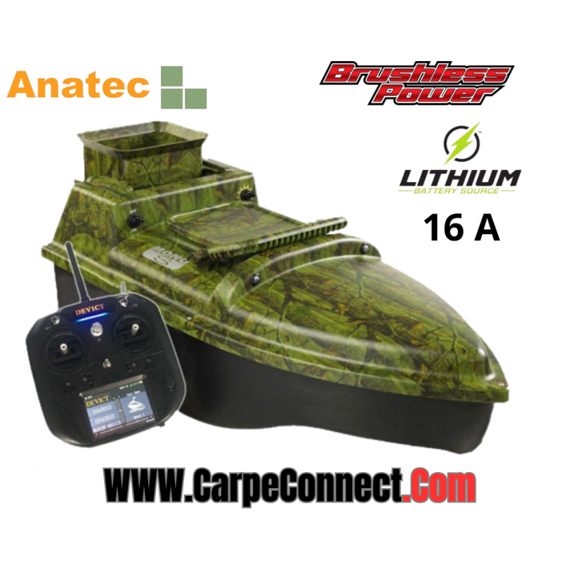 Bateau Amorceur Anatec Monocoque S Camou Oak Lithium Brushless DE-SR07 16Ah