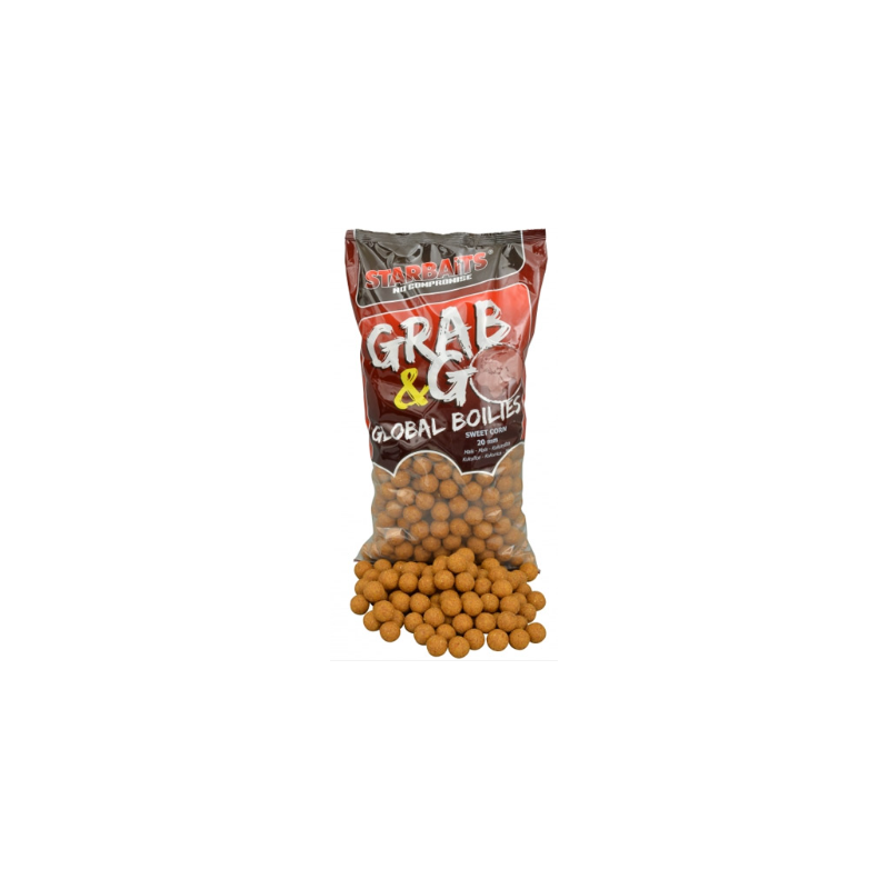 Starbaits Bouillettes Grab & Go Sweet Corn 20mm 2,5kg | CarpeConnect