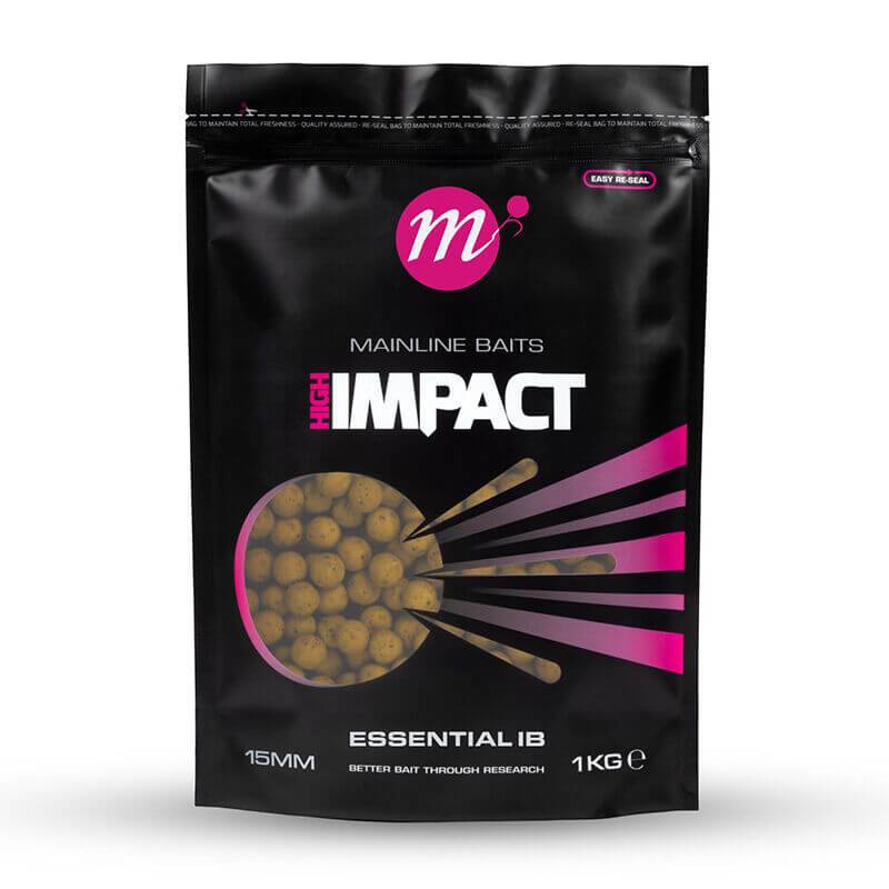 Mainline Hi Impact Essential IB 15mm 1kg Bouillettes Carpe Attractives