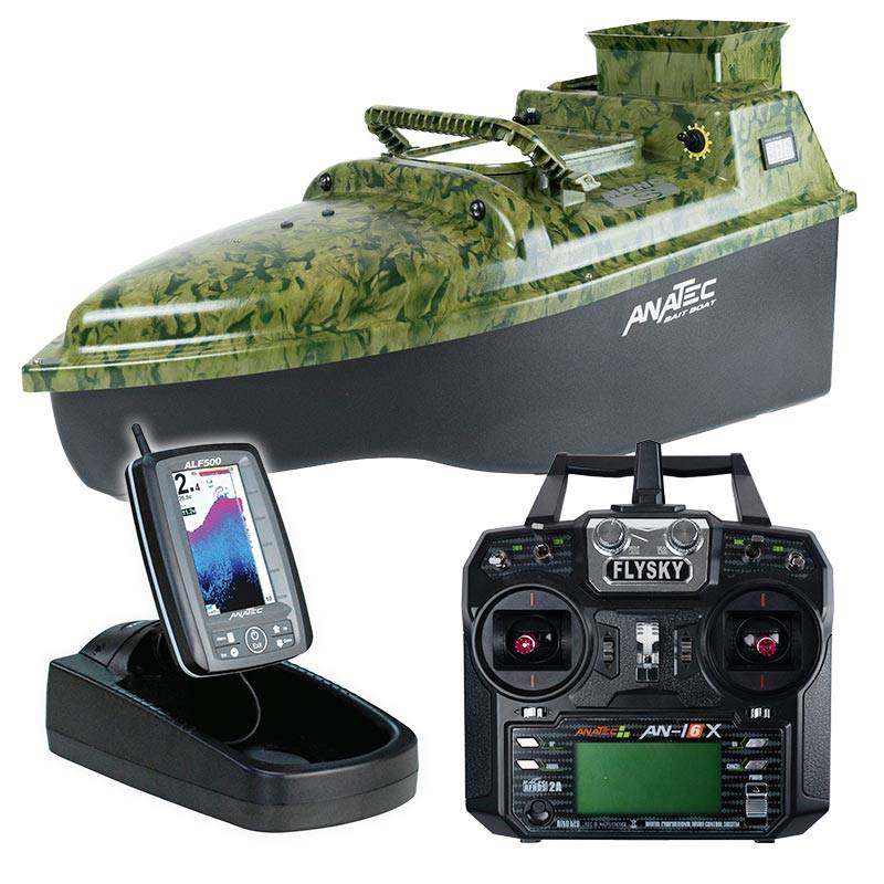 Bateau Amorceur Anatec Monocoque S IVY + AN-I6X+ Sondeur Couleur ALF500
