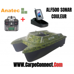 Bateau Amorceur Anatec Catamaran IVY AN-I6X + Sondeur Couleur ALF500