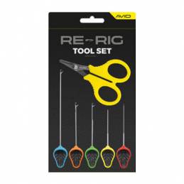 Avid Carp Re-Rig Tool Set – Kit aiguilles et ciseaux montage carpe | CarpeConnect