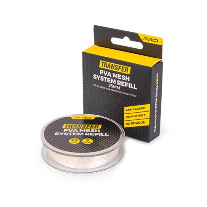 Avid Carp Transfer PVA Mesh Refill 35mm 7m - Recharge PVA carpe