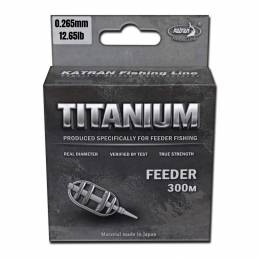 Katran Nylon Titanium Feeder 300 m 0.265 mm fil feeder haute performance | CarpeConnect
