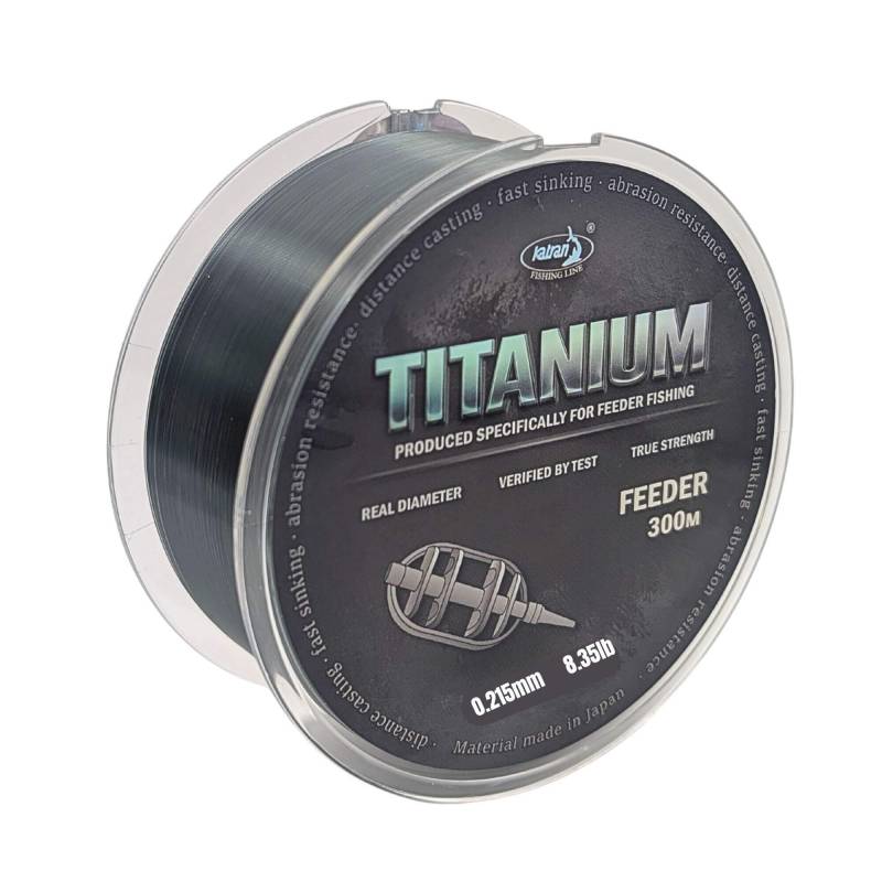 Katran Nylon Titanium Feeder 300 m 0.215 mm fil feeder haute performance | CarpeConnect