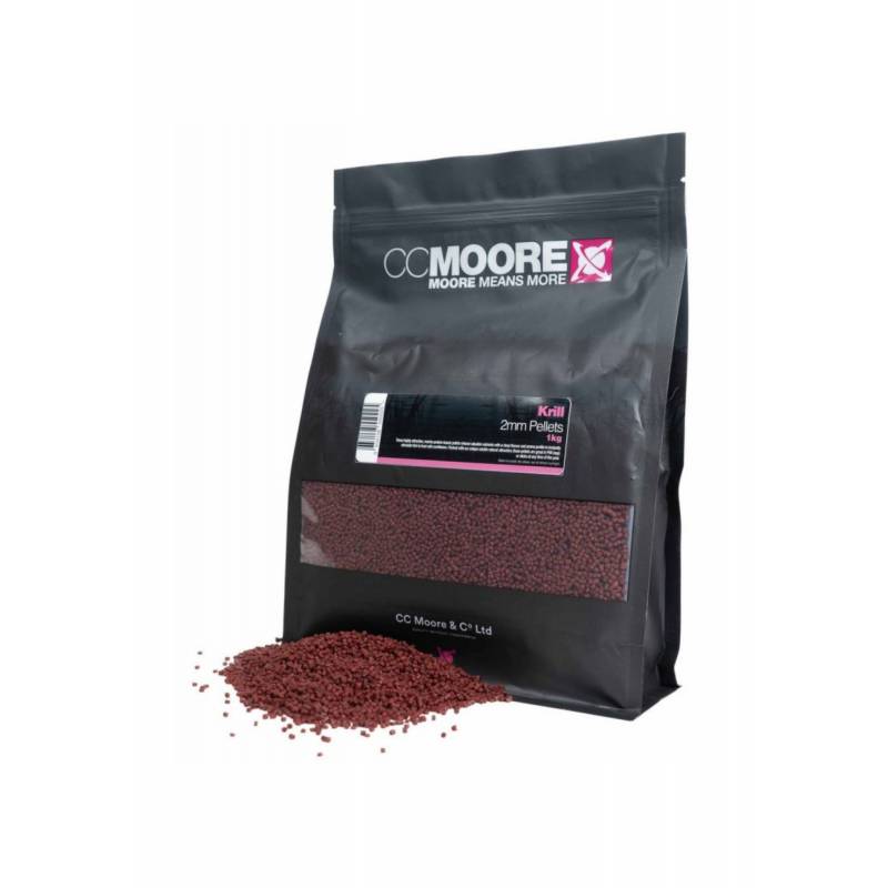 CC Moore Krill Pellets 2 mm 1 kg pellets carpe krill haute attractivité | CarpeConnect