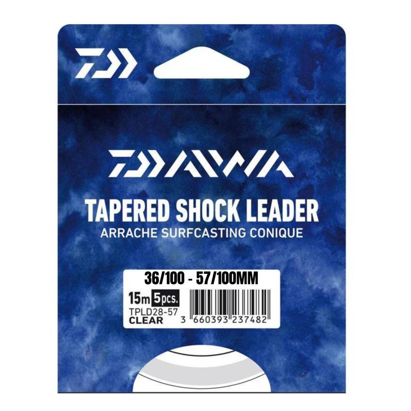 Daiwa Tete De Ligne Conique Tapered Shock Leader 37/100 57/100 5X15 M