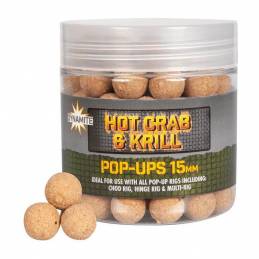 Dynamite Baits Hot Crab Krill Fluro Pop Up 15 mm – Pop ups carpe | CarpeConnect