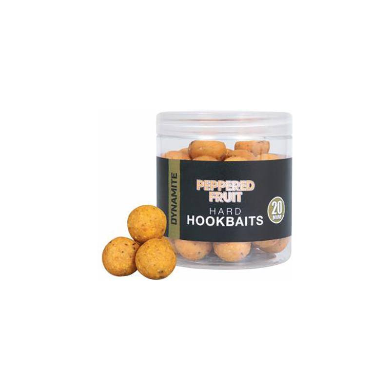 Dynamite Baits Peppered Fruit Hard Hookbaits 20 mm – Bouillettes dures carpe | CarpeConnect