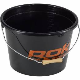 Seau Rond 18L Noir Rok | Seau Pêche Carpe Résistant | CarpeConnect