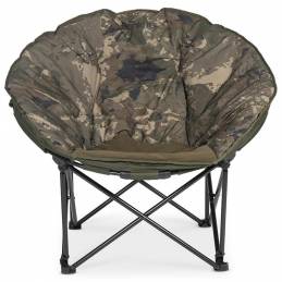 Nash Banklife Moon Chair Camo – Fauteuil pliable confortable pour pêche et camping | CarpeConnect