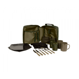 Trakker NXG Deluxe Food Set – Set repas complet pour 2 personnes, sac compact et résistant