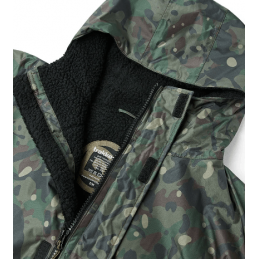 Trakker CR Camo Robe – Veste imperméable chaude en sherpa