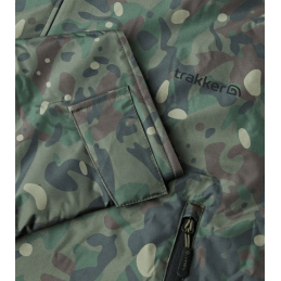 Trakker CR Camo Robe – Veste imperméable chaude en sherpa