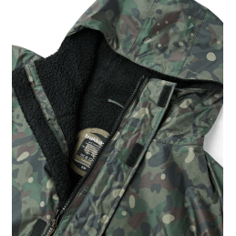 Trakker CR Camo Robe – Veste imperméable chaude en sherpa