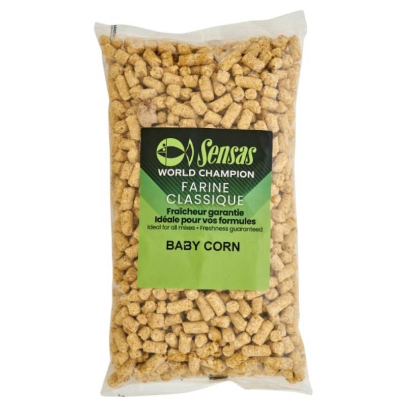 Sensas Baby Corn 1 kg - Maïs prêt à l’emploi pour carpe et coup