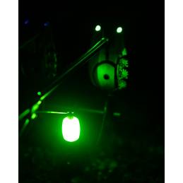 Fox Black Label Dumpy Halo Bobbin Orange, indicateur de touche LED, visibilité renforcée, pêche carpe