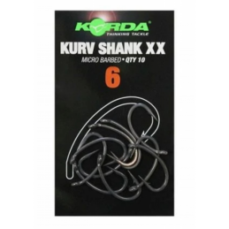 Korda Kurv Shank XX Micro Barbed Size 06 – Hameçon Extra Résistant | CarpeConnect
