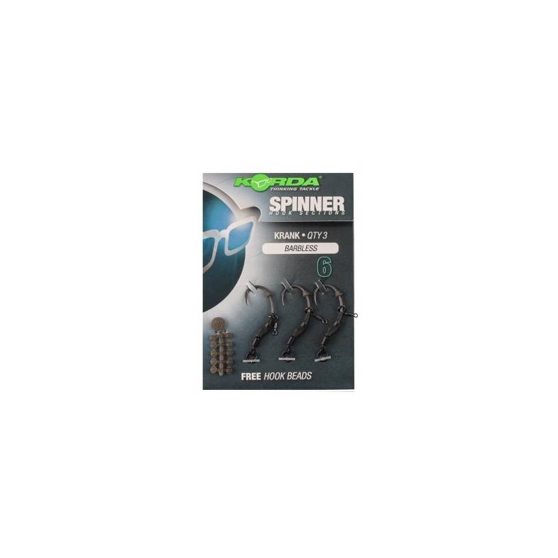 Korda Spinner Hook Sections Krank 6 Barbless