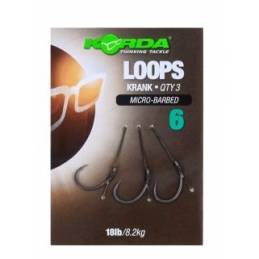 Korda Loops Rigs Krank Micro Barbed Size 6 – Sections d’Hameçons Prêtes à l’Emploi | CarpeConnect