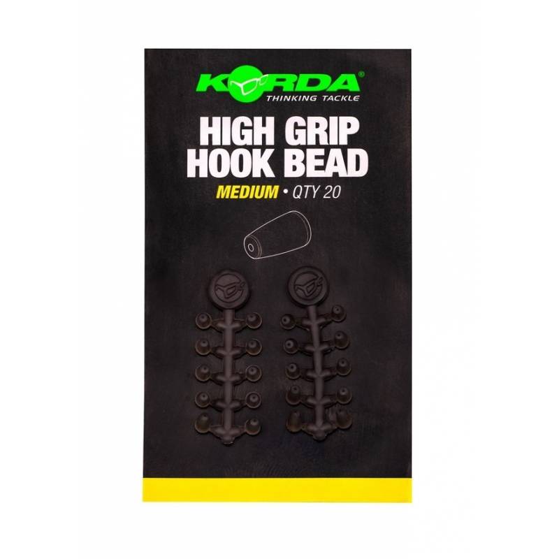 Korda High Grip Hook Bead Medium – Perles Haute Adhérence 20 pcs | CarpeConnect