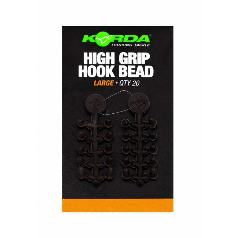 Korda High Grip Hook Beads Large – Perles antidérapantes pour hameçons | CarpeConnect