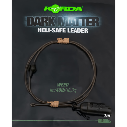 Korda Dark Matter Leader Heli Safe Weed 40lb 1m