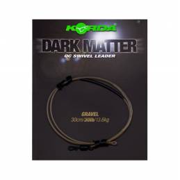 Korda Dark Matter Leader QC Swivel Gravel 30lb 30cm