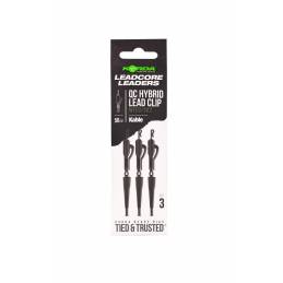 Korda Kable Leadcore Leader Hybrid Lead Clip QC Swivel Weed 50cm
