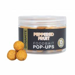 Dynamite Baits Peppered Fruit Food Pop Up 15 mm – Bouillettes flottantes carpe | CarpeConnect