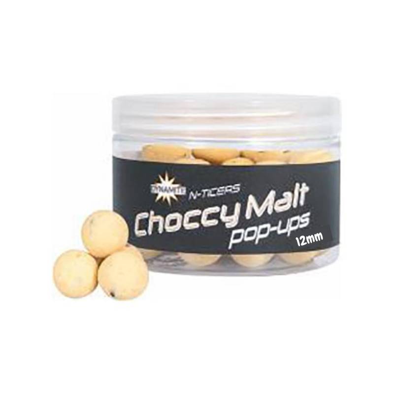 Dynamite Baits N-Ticers Choccymalt Pop Up 12 mm – Pop-up carpe flottante