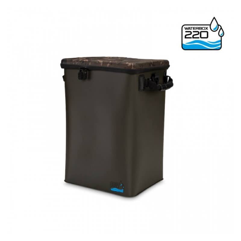 Nash Waterbox 220 Camo boîte rangement étanche matériel carpe