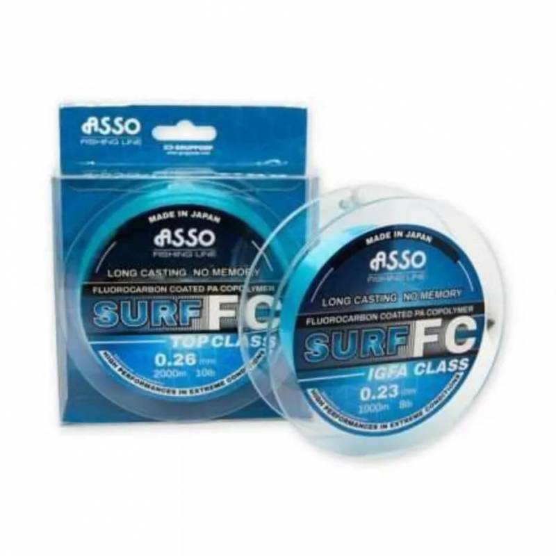 Fil ASSO Surf FC 10LB 30/100 1000m – Fluorocarbone Carpe | CarpeConnect