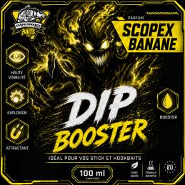Dip Booster Scopex Banane 100 ml CarpeConnect attractant liquide carpe
