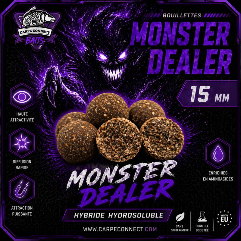 Bouillettes Monster Dealer 15 mm 1 kg CarpeConnect appâts carpe hybride