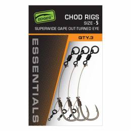 Fox Edges Super Wide Gape Chod Rigs - Size 5 x3