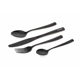 FOX COOWARE BLACK STAINLESS CUTLERY SET
