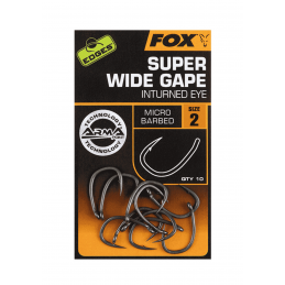Fox Edges Super Wide Gape (In-Turned Eye) Micro Barbed T2