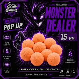 Pop Up Washed Monster Dealer 15 mm Orange CarpeConnect appat flottant WWW.CarpeConnect.Com