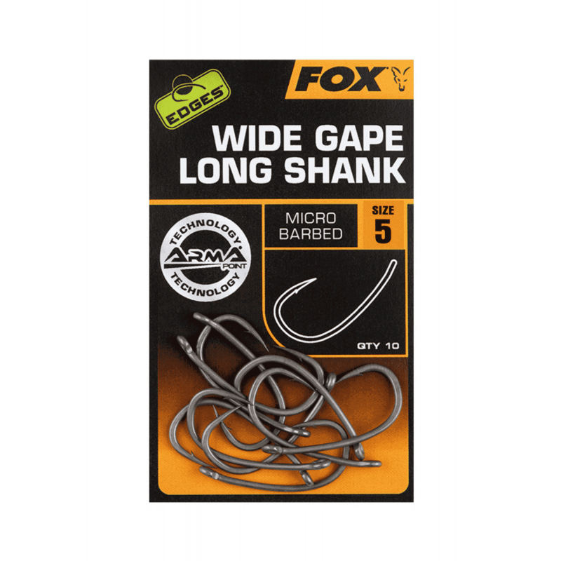 Fox Edges Wide Gape Long Shank Micro Barbed T5