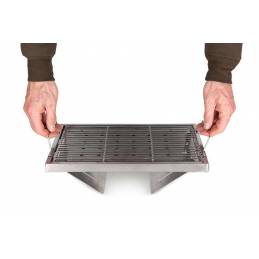 Barbecue Pliable en Acier Inoxydable – Compact et Portable pour Pêche et Camping