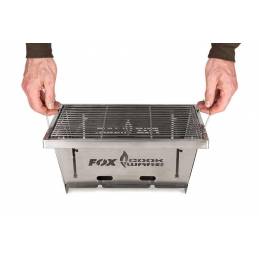 Barbecue Pliable en Acier Inoxydable – Compact et Portable pour Pêche et Camping