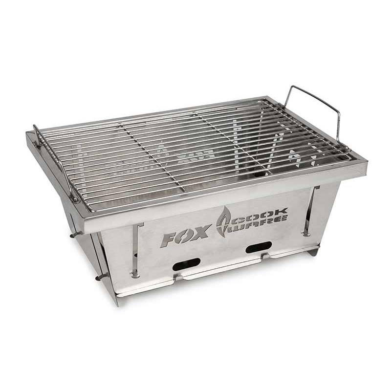 Barbecue Pliable en Acier Inoxydable – Compact et Portable pour Pêche et Camping