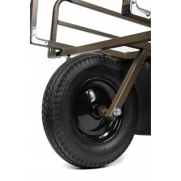 Fox Voyager Barrow Plus – Brouette de pêche robuste et réglable avec roue pneumatique