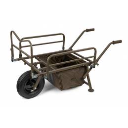 Fox Voyager Barrow Plus – Brouette de pêche robuste et réglable avec roue pneumatique