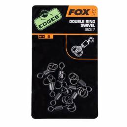 Fox Edges Double Ring Swivel Size 7 x 8pcs