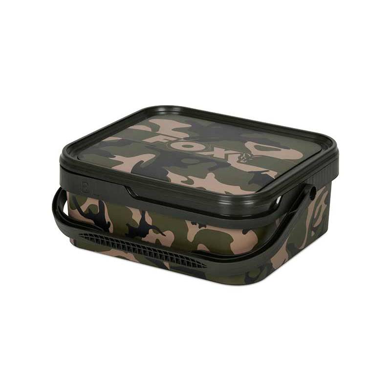 Fox Camo Bucket 6L – Seau Camouflage Pêche Carpe | CarpeConnect